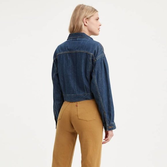 Levi's Trucker Jacket Pleated Sleeve Princess Di LAST ONE! - Picture 6 of 10